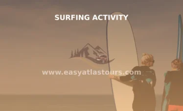 Surfing activity in Morocco